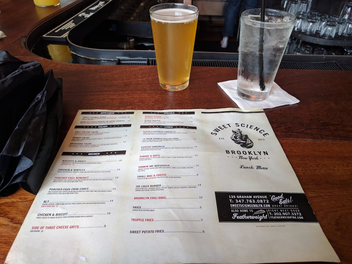 Sweet Science Menu - Image 1