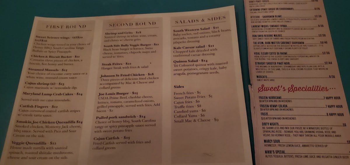 Sweet Science Menu - Image 5